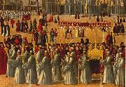 BELLINI, Gentile Procession in Piazza S. Marco (detail) ll95 oil